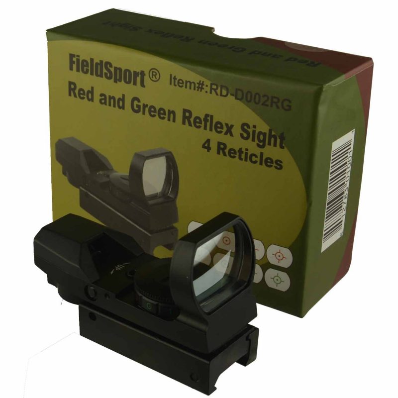 Field Sport Red and Green Reflex Sight with 4 Reticles