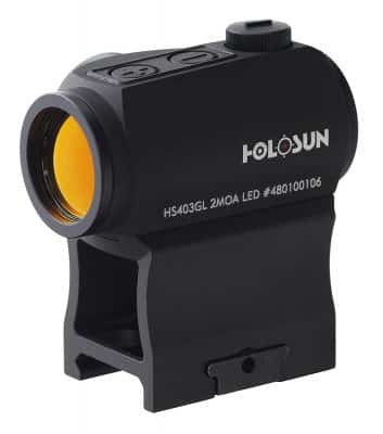 Holosun HS403G Paralow Micro Red Dot Sight with T1 Mount